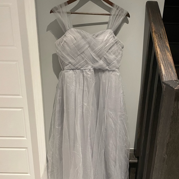 Gray chiffon dress - Picture 2 of 4